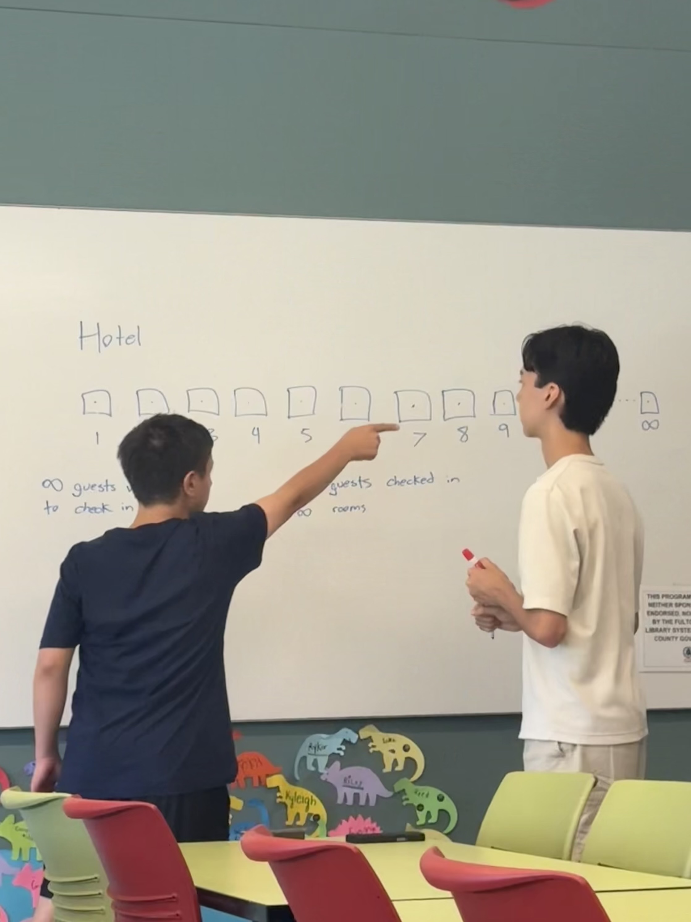 Students learning mathematics